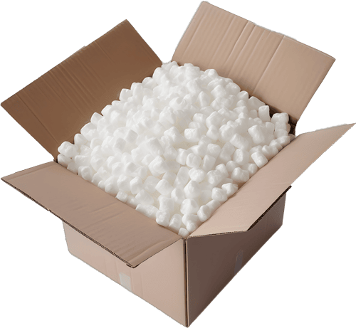 Verpackung aus Pappe mit Füllmaterial 