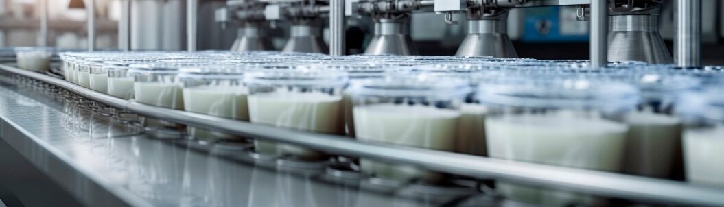 Milchband in der Lebensmittelindustrie